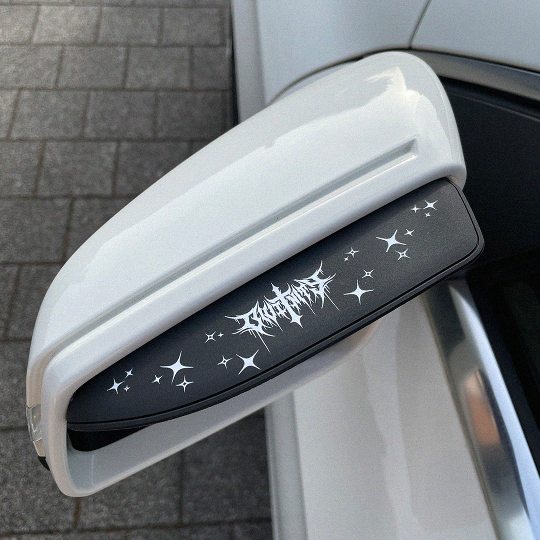 METAL CROSS MIRROR VISORS (BLACK)